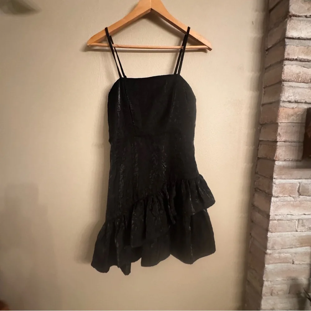 TOPSHOP Little‎ Black Ruffle Dress
